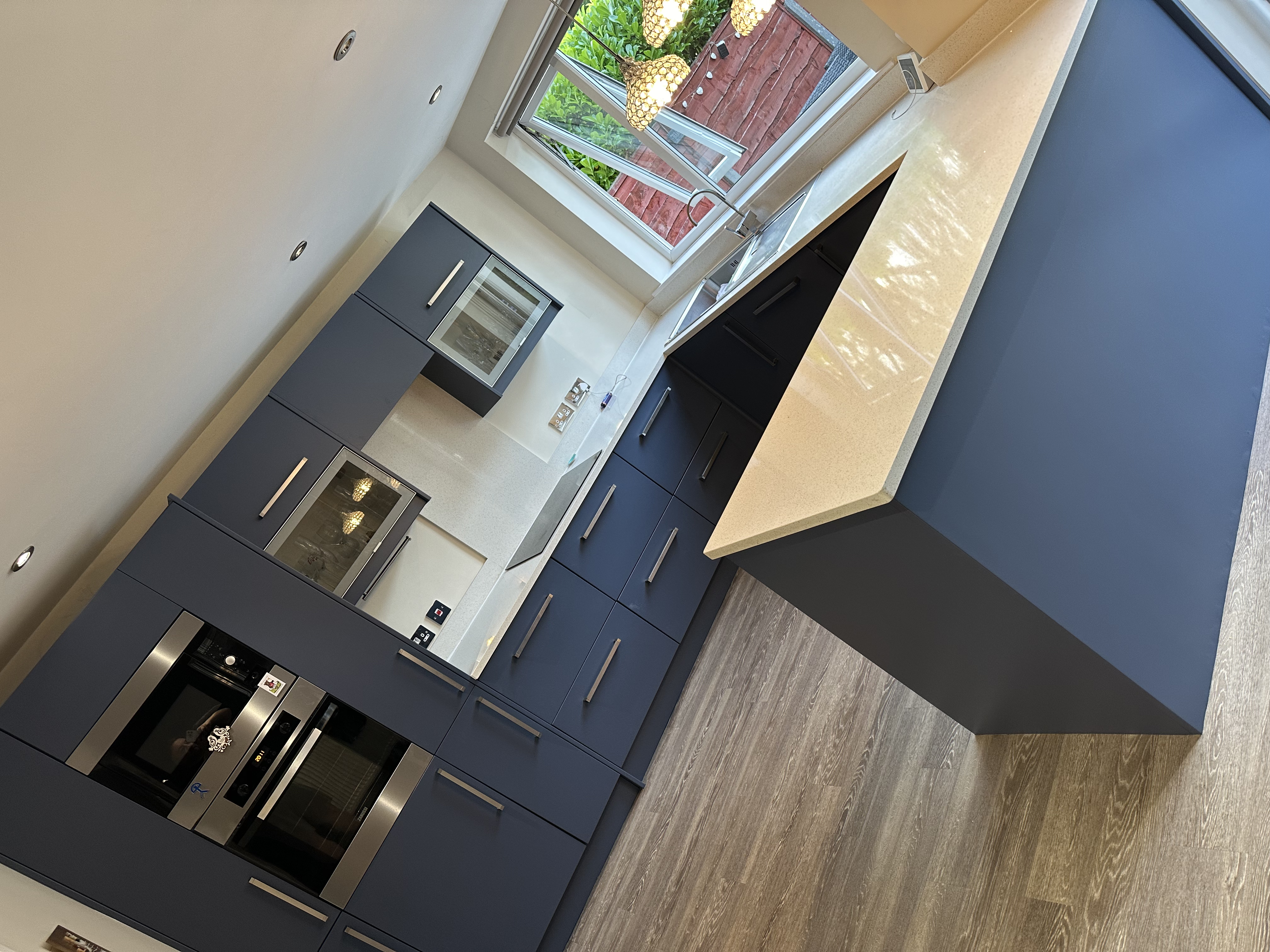 Urmston: White to Navy Blue with Island