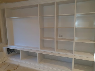 Built-In Unit: Bare MDF to Painted White
